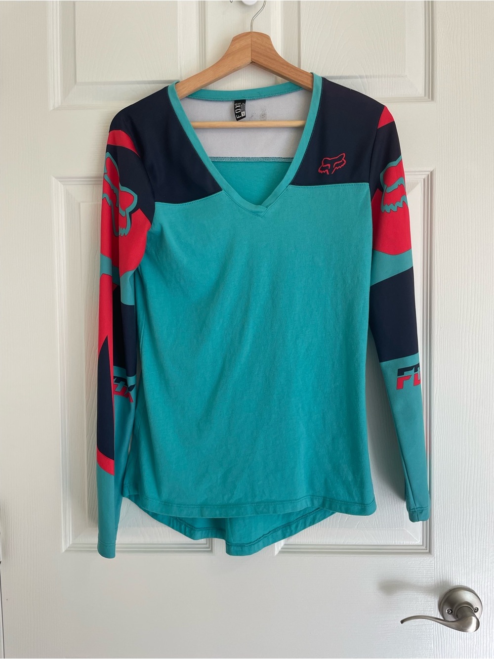 Fox Racing Women’s Small Chargin Long Sleeve Performance Moto Top Seafoam